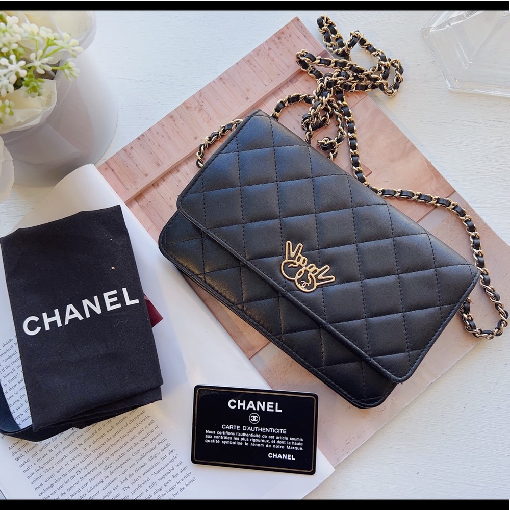 Chanel Black Emoticon WOC Limited Edition Bag